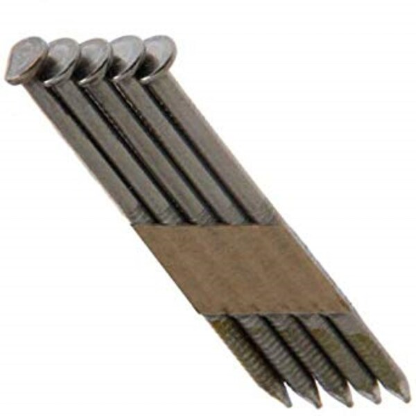 Pneumatic Nail, Steel, Bright Finish, 30 Degrees